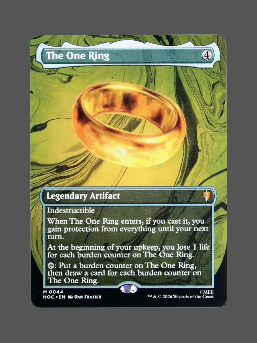The One Ring Holo MTG Proxy | Hour of Devastation The One Ring Holo MTG Proxy | Hour of Devastation
