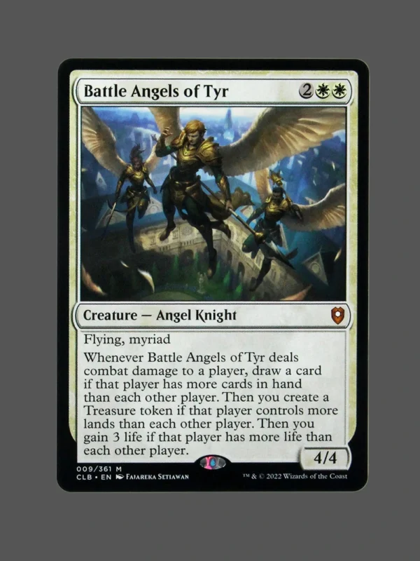Battle Angels of Tyr Holo MTG Proxy | Commander Legends: Battle for Baldur's Gate