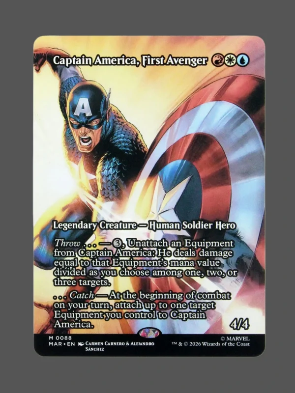 Captain America, First Avenger Holo MTG Proxy | Marvel