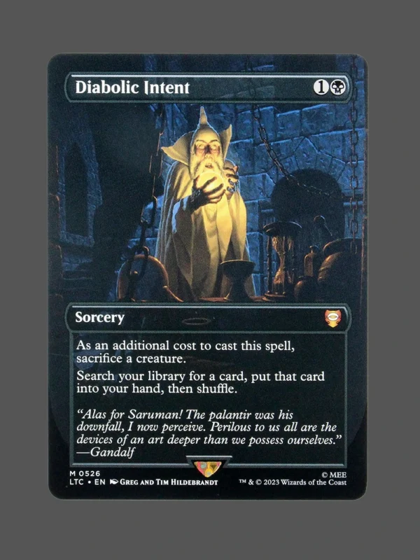 Diabolic Intent Holo MTG Proxy | Lord of the Rings: Tales of Middle-earth