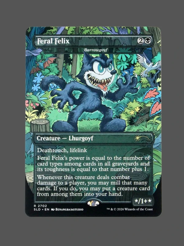 Feral Felix Holo MTG Proxy | Secret Lair Drop Series
