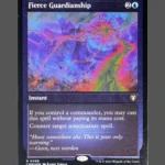 Fierce Guardianship Silver Foil MTG Proxy | Commander Masters