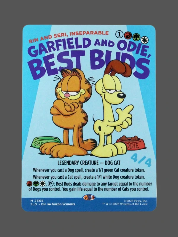 Garfield and Odie, Best Buds Holo MTG Proxy | Secret Lairs