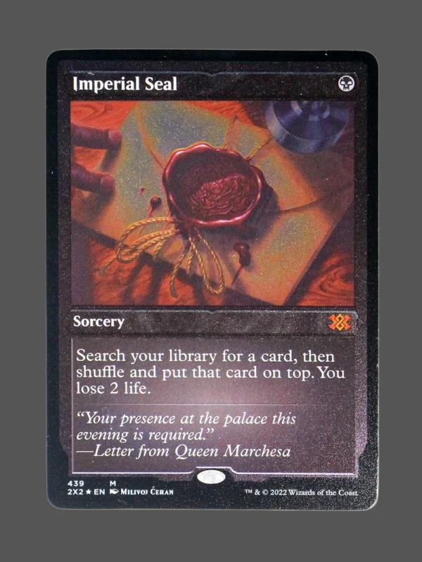 Imperial Seal Silver Foil MTG Proxy | Double Masters 2022