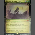 Last March of the Ents Silver Foil MTG Proxy | Lord of the Rings