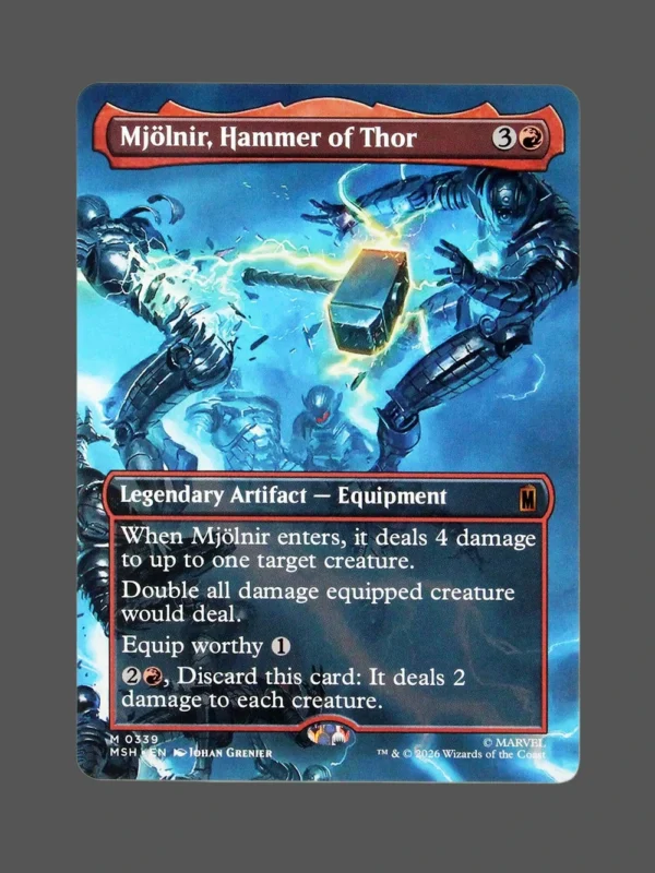 Mjölnir, Hammer of Thor Holo MTG Proxy | Marvel Snap