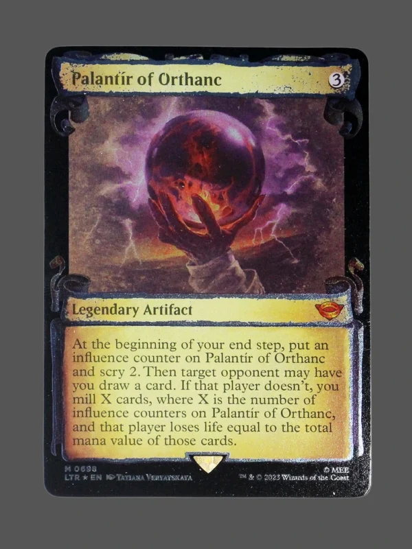 Palantir of Orthanc Silver Foil MTG Proxy | Lord of the Rings
