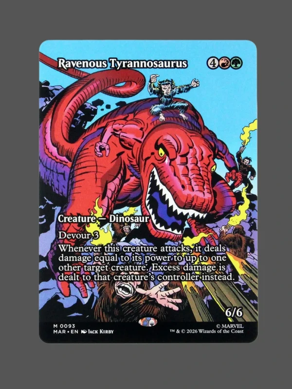 Ravenous Tyrannosaurus Holo MTG Proxy | Marvel