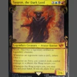 Sauron, the Dark Lord Silver Foil MTG Proxy | Lord of the Rings