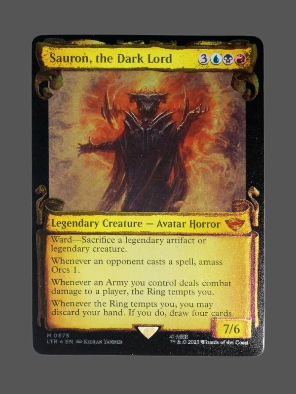 Sauron, the Dark Lord Silver Foil MTG Proxy | Lord of the Rings