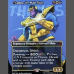 Thanos, the Mad Titan Holo MTG Proxy | Marvel Snap