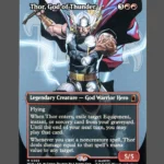 Thor, God of Thunder Holo MTG Proxy | Marvel