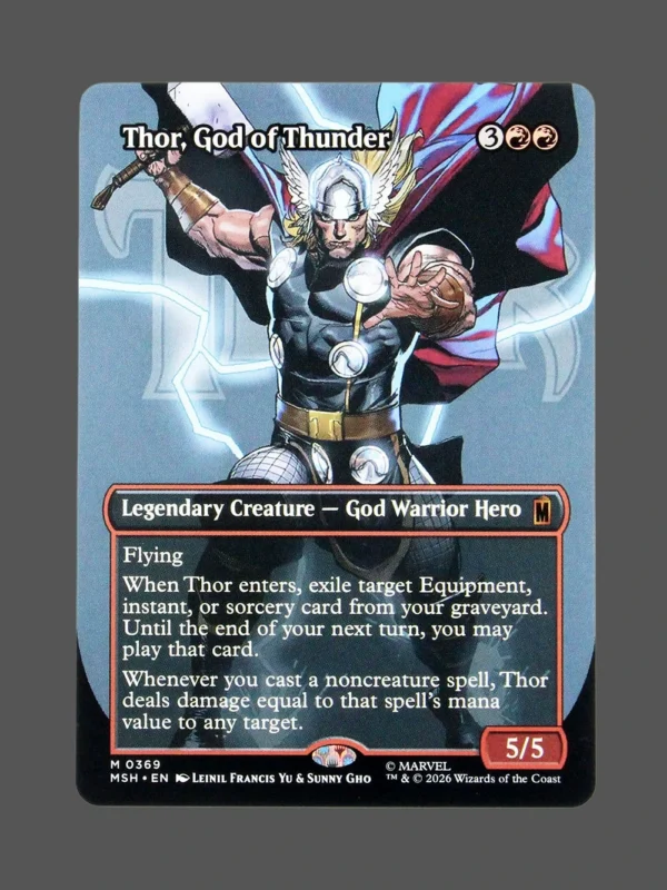 Thor, God of Thunder Holo MTG Proxy | Marvel