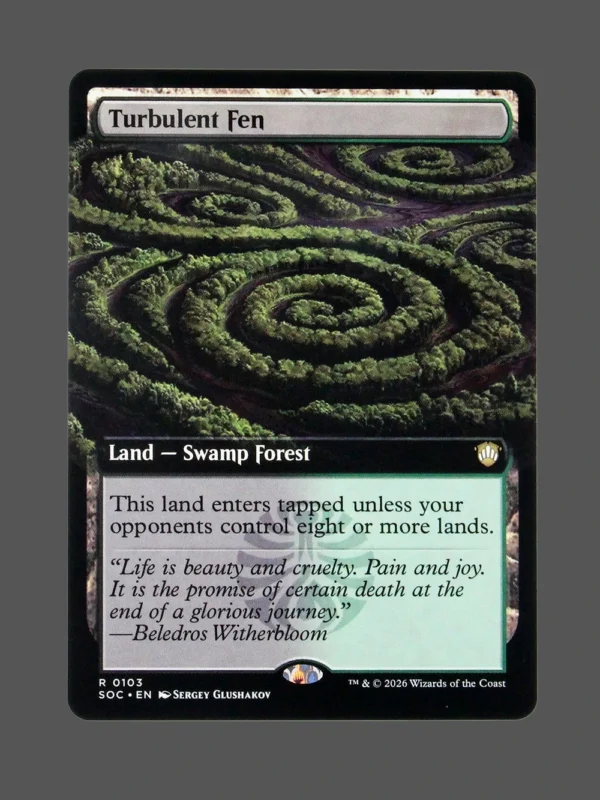 Turbulent Fen Holo MTG Proxy | Streets of New Capenna