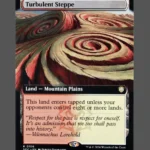 Turbulent Steppe Holo MTG Proxy | Streets of New Capenna