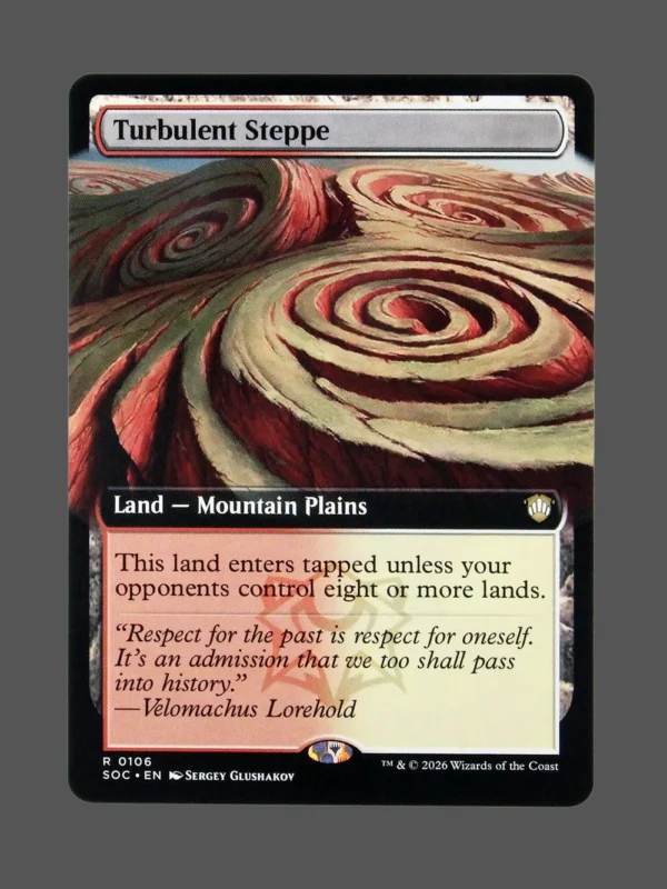 Turbulent Steppe Holo MTG Proxy | Streets of New Capenna