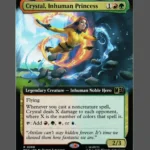 Crystal, Inhuman Princess Holo MTG Proxy | Marvel Snap