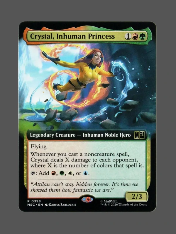 Crystal, Inhuman Princess Holo MTG Proxy | Marvel Snap