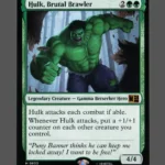 Hulk, Brutal Brawler Holo MTG Proxy | Marvel Snap