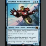 Iron Man, Modern Marvel Holo MTG Proxy | Marvel Snap