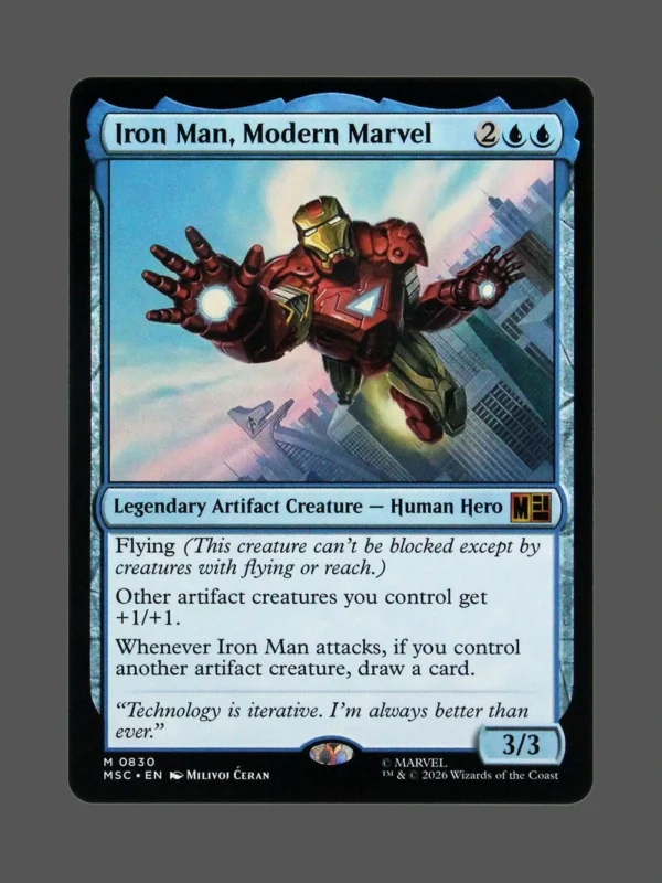 Iron Man, Modern Marvel Holo MTG Proxy | Marvel Snap