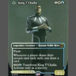 King T'Challa Holo MTG Proxy | Marvel Snap