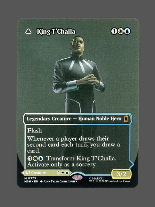 King T'Challa Holo MTG Proxy | Marvel Snap