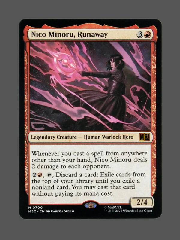 Nico Minoru, Runaway Holo MTG Proxy | Marvel Snap
