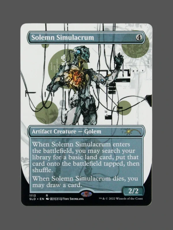 Solemn Simulacrum Holo MTG Proxy | Streets of New Capenna