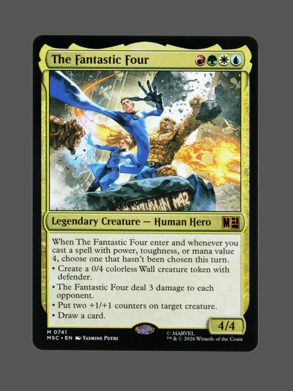 The Fantastic Four Holo MTG Proxy | Marvel Snap