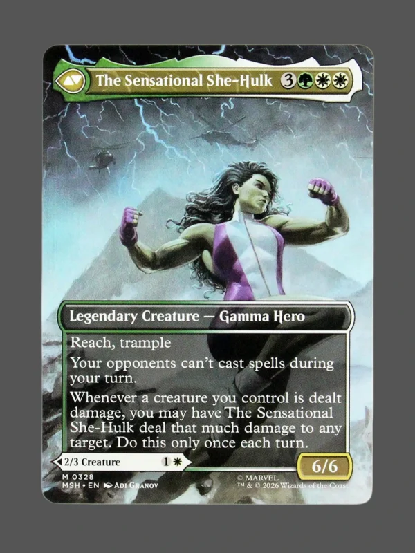 The Sensational She-Hulk Holo MTG Proxy | Marvel Snap