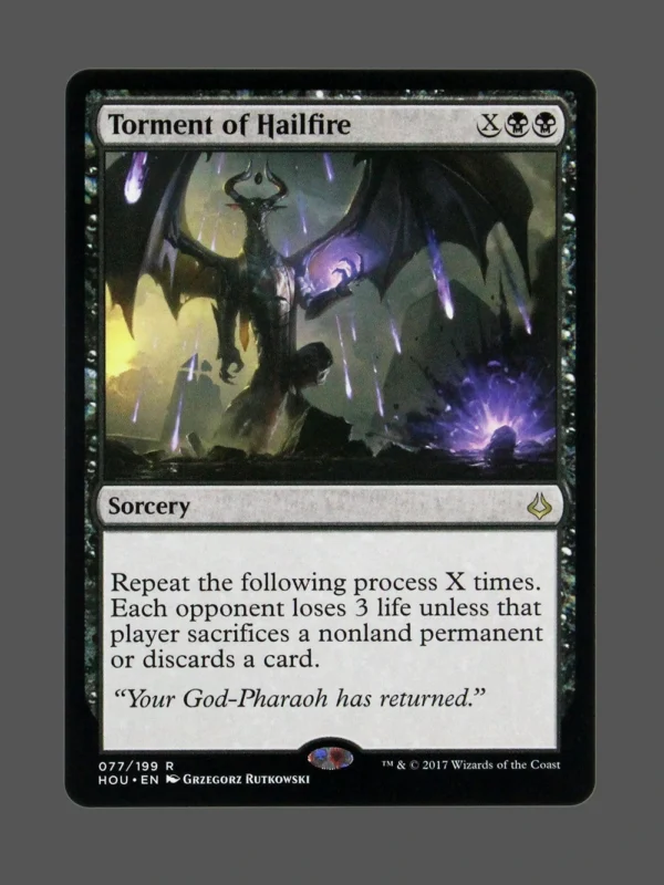 Torment of Hailfire Holo MTG Proxy | Hour of Devastation