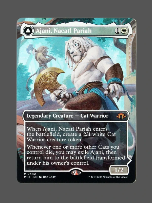 Ajani, Nacatl Pariah // Ajani, Nacatl Avenger Holo MTG Proxy