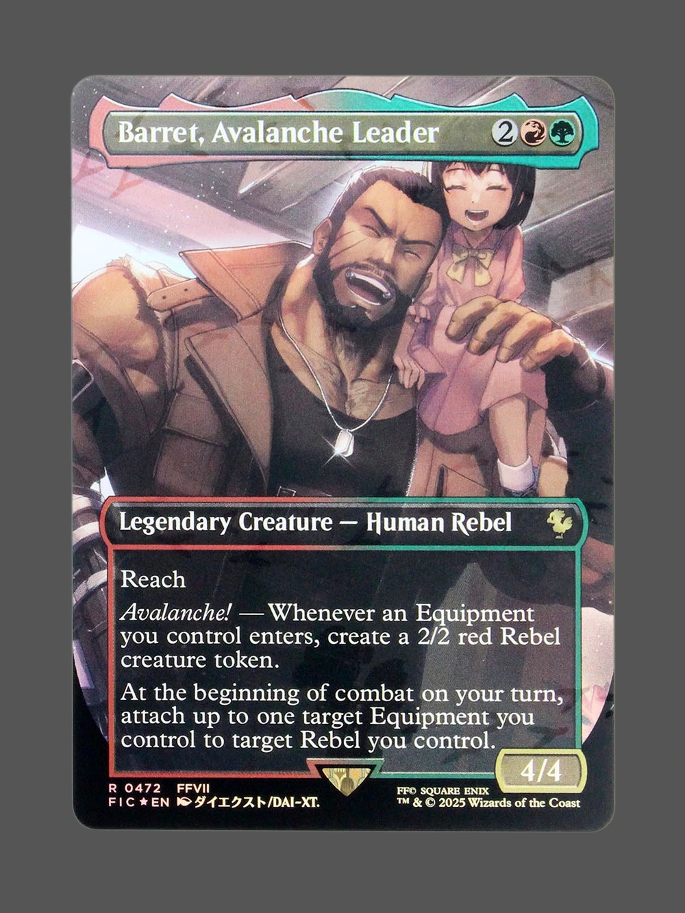 Barret, Avalanche Leader Foil MTG Proxy | Final Fantasy Barret, Avalanche Leader Foil MTG Proxy | Final Fantasy