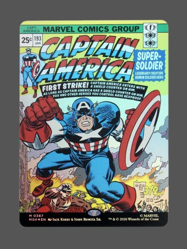 Captain America M 0387 Foil MTG Proxy | Marvel Snap