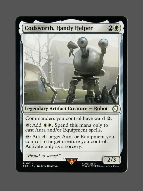 Codsworth, Handy Helper Holo MTG Proxy | Fallout