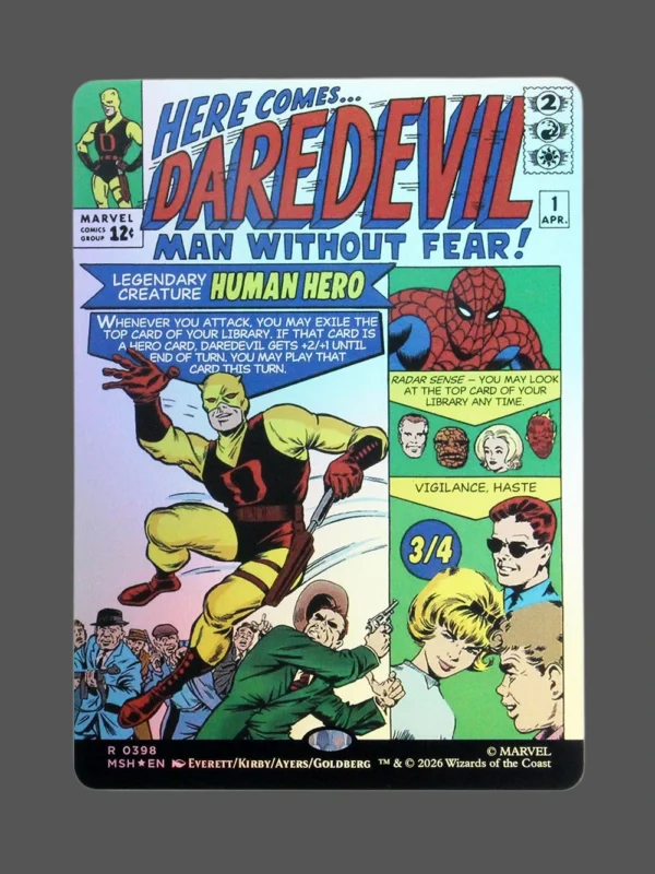 Daredevil, Man Without Fear Foil MTG Proxy