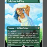 Delighted Halfling Holo MTG Proxy | The Hobbit Eternal