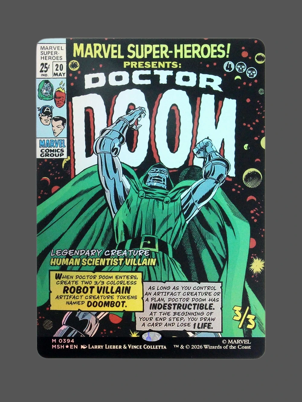 Doctor Doom Foil MTG Proxy | Marvel Super Heroes Doctor Doom Foil MTG Proxy | Marvel Super Heroes