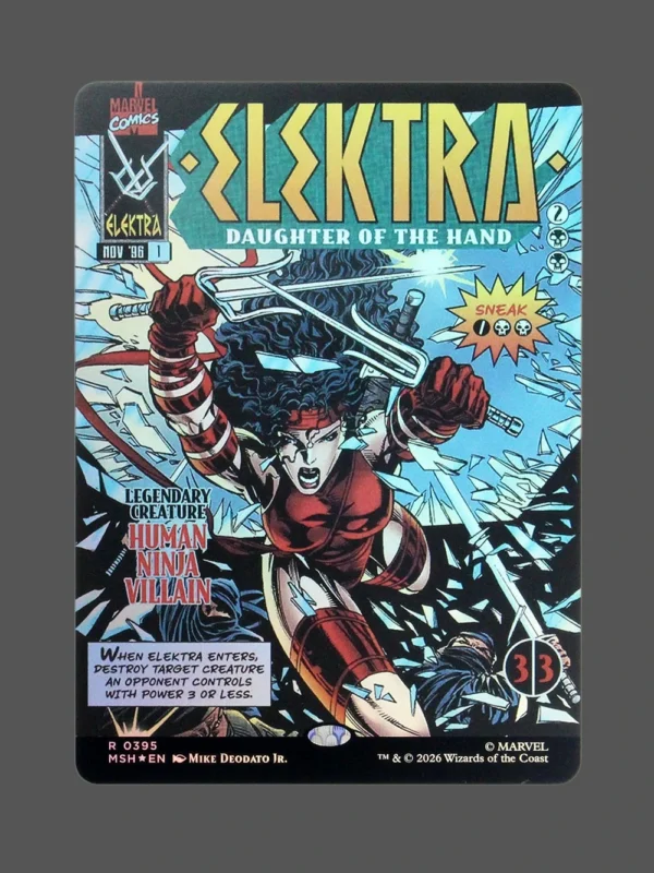 Elektra #395 Foil MTG Proxy | Marvel Snap