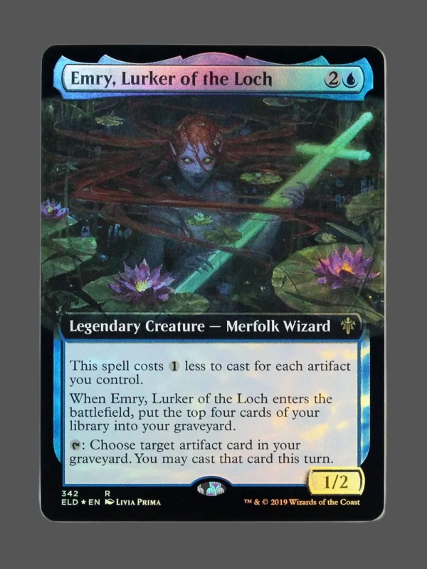 Emry, Lurker of the Loch Foil MTG Proxy | Throne of Eldraine
