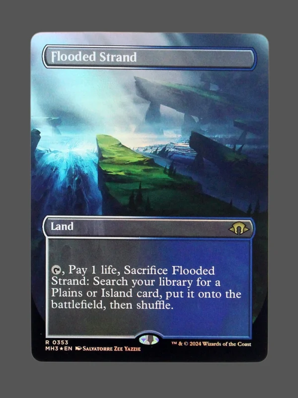 Flooded Strand Foil MTG Proxy | Modern Horizons 3