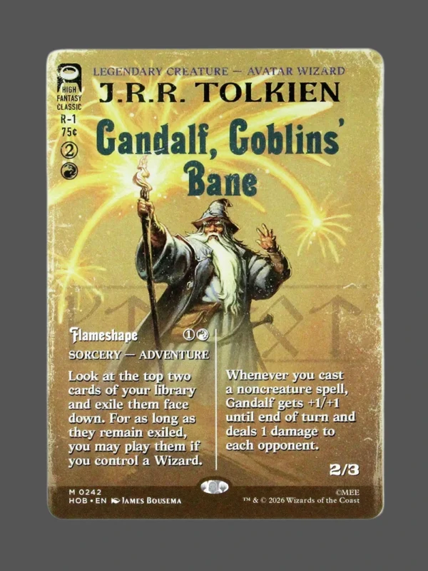 Gandalf, Goblins' Bane // Flameshape Holo MTG Proxy