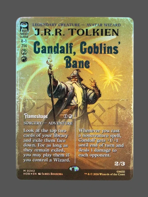 Gandalf, Goblins' Bane Foil MTG Proxy | High Fantasy Classic