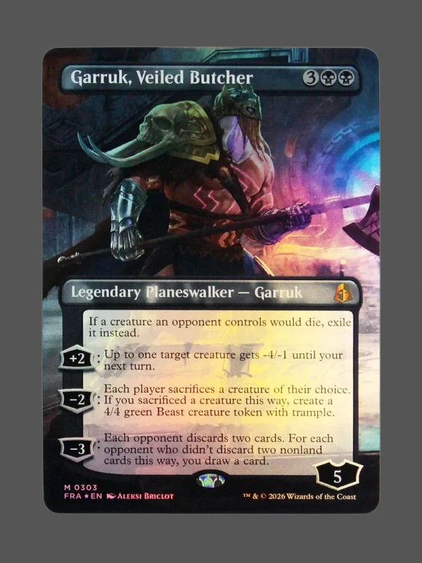 Garruk, Veiled Butcher Foil MTG Proxy | March of the Machine