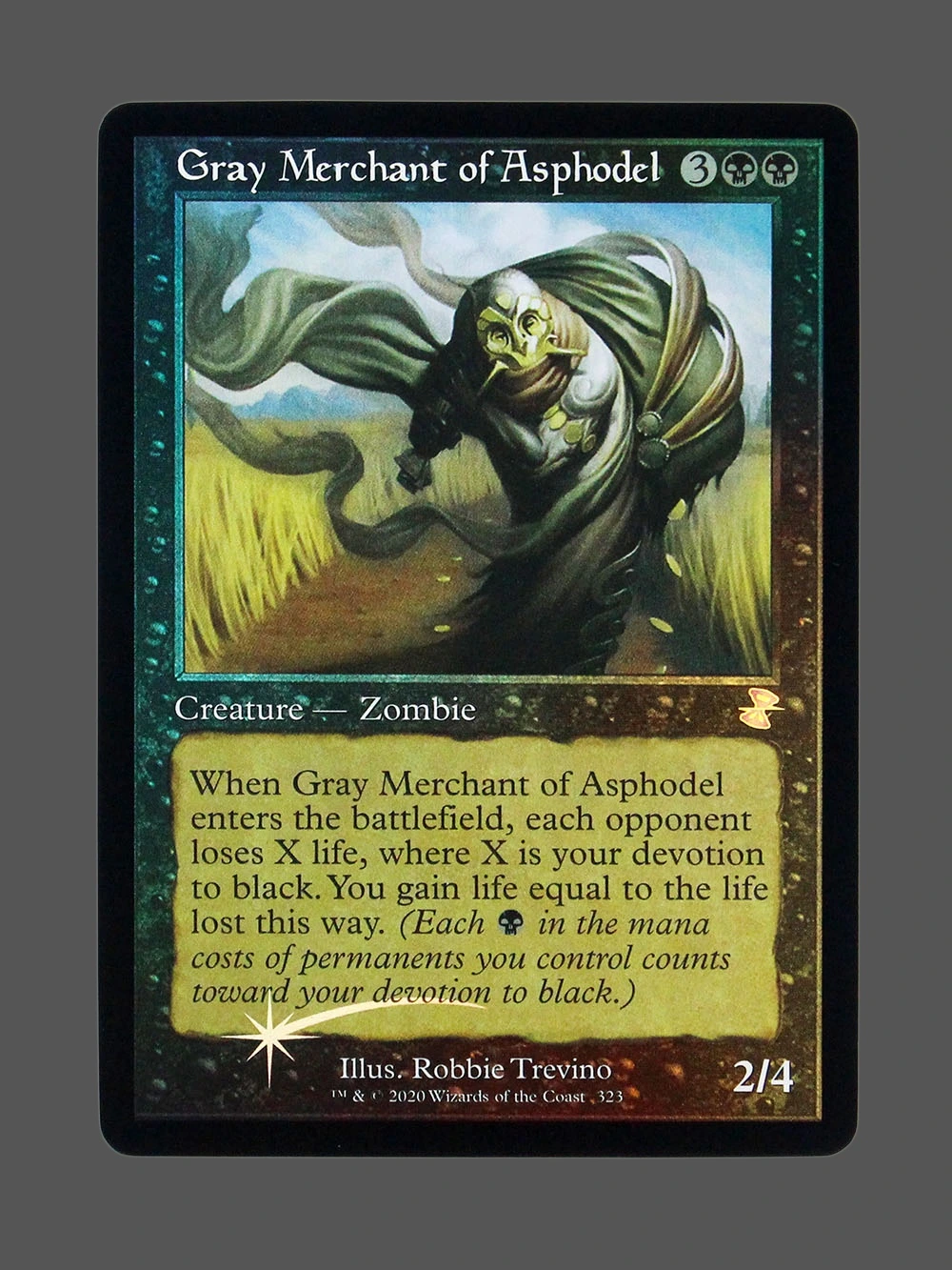 Gray Merchant of Asphodel Foil MTG Proxy | Theros Beyond Death Gray Merchant of Asphodel Foil MTG Proxy