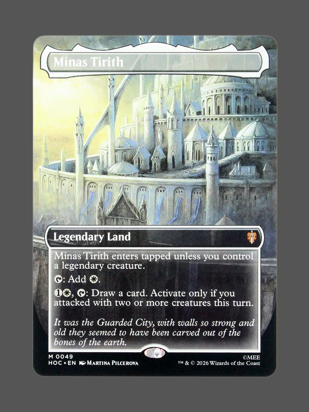 Minas Tirith Holo MTG Proxy | The Hobbit Eternal Minas Tirith Holo MTG Proxy | The Hobbit Eternal