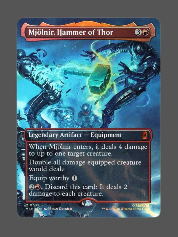 Mjölnir, Hammer of Thor Foil MTG Proxy | Marvel Super Heroes