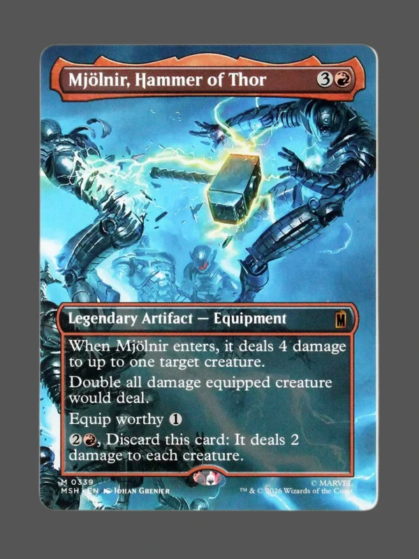 Mjölnir, Hammer of Thor Holo MTG Proxy | Marvel Super Heroes