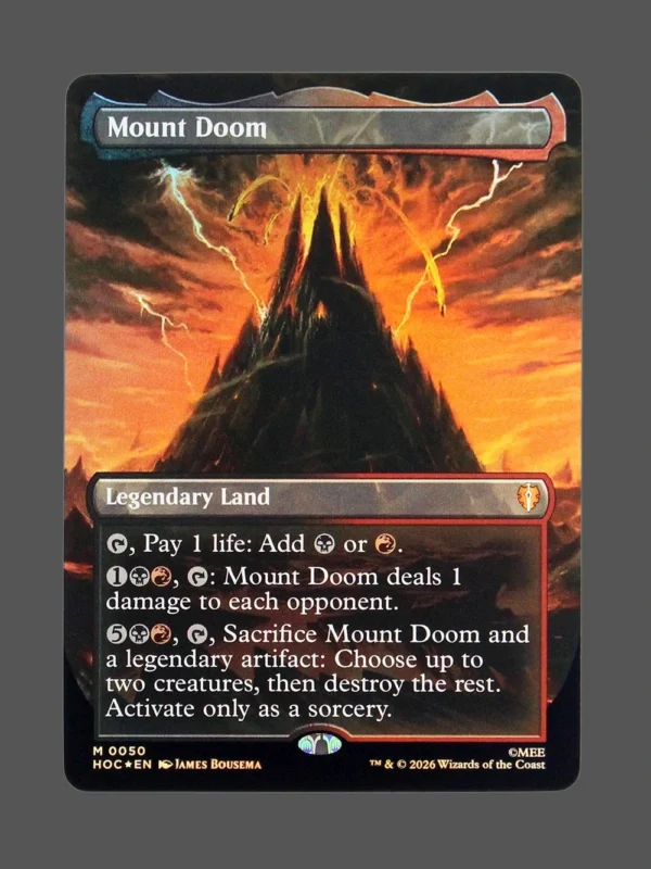Mount Doom Foil MTG Proxy | The Lord of the Rings: Hunted